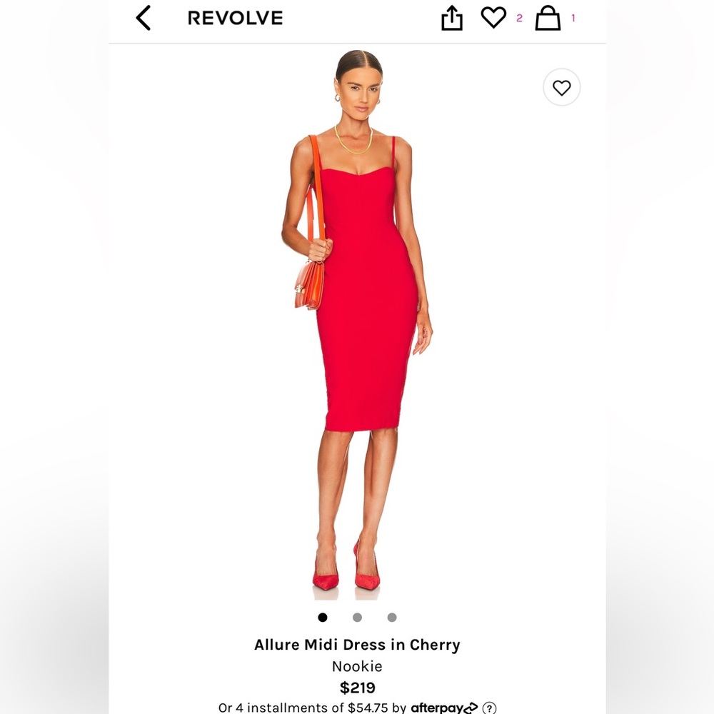 Never worn red dress